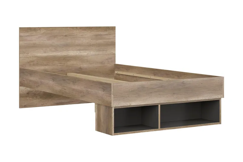 Movico Sängram 120x200 cm - Ek/Brun - Möbler - Säng - Sängram & sängstomme