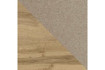 Oberting Komplett Sängpaket 200x200 cm i Tyg med Förvaring och Sänggavel + Bäddmadrass - Ljusbeige - Möbler - Säng - Sängram & sängstomme