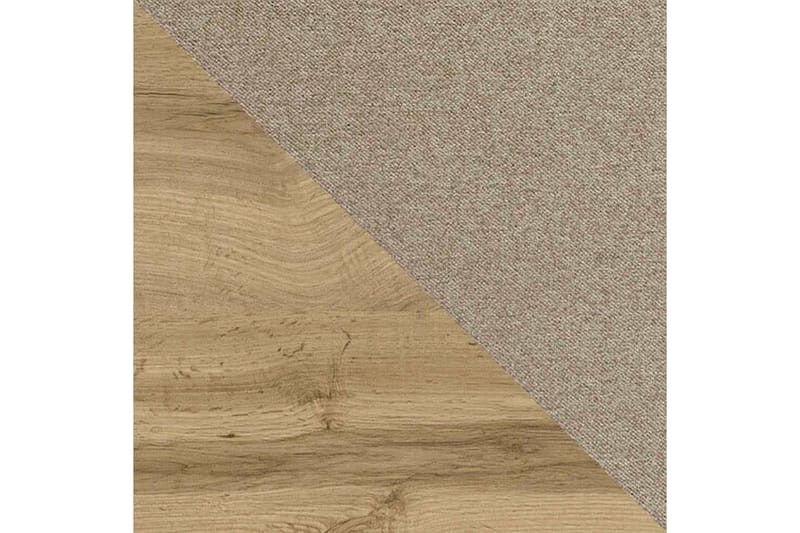 Oberting Komplett Sängpaket 200x200 cm i Tyg med Förvaring och Sänggavel + Bäddmadrass - Ljusbeige - Möbler - Säng - Sängram & sängstomme