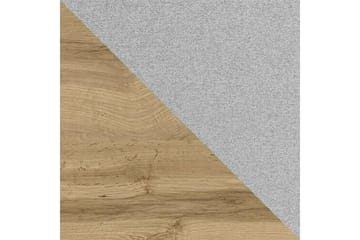 Oberting Komplett Sängpaket 200x200 cm i Tyg med Förvaring och Sänggavel + Bäddmadrass - Ljusgrå - Möbler - Säng - Sängram & sängstomme
