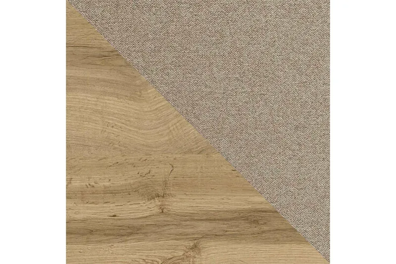 Oberting Sängram med Förvaring 120x200 cm i Tyg med Träunderrede - Ljusbeige - Möbler - Säng - Sängram & sängstomme