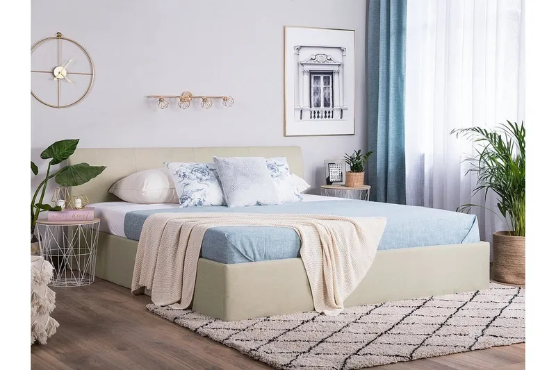 Orbey Dubbelsäng 180 | 200 cm - Beige - Möbler - Säng - Sängram & sängstomme