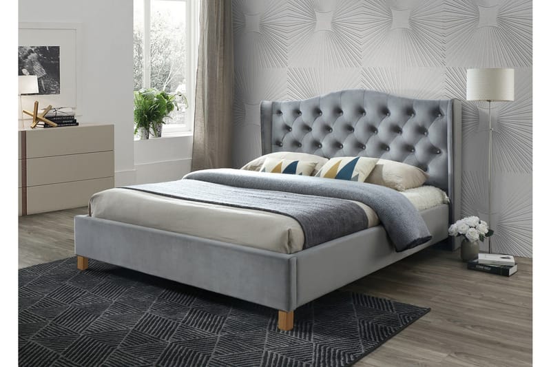 Paonia Sängram 180x200 cm Grå, Grå