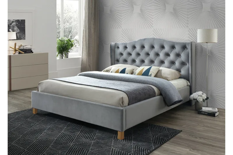 Paonia Sängram 180x200 cm  Grå, Grå