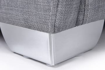 Paris Komplett Sängpaket – Dubbelsäng 160x200 cm i Tyg med Sänggavel + Bäddmadrass - Grå - Möbler - Säng - Sängram & sängstomme