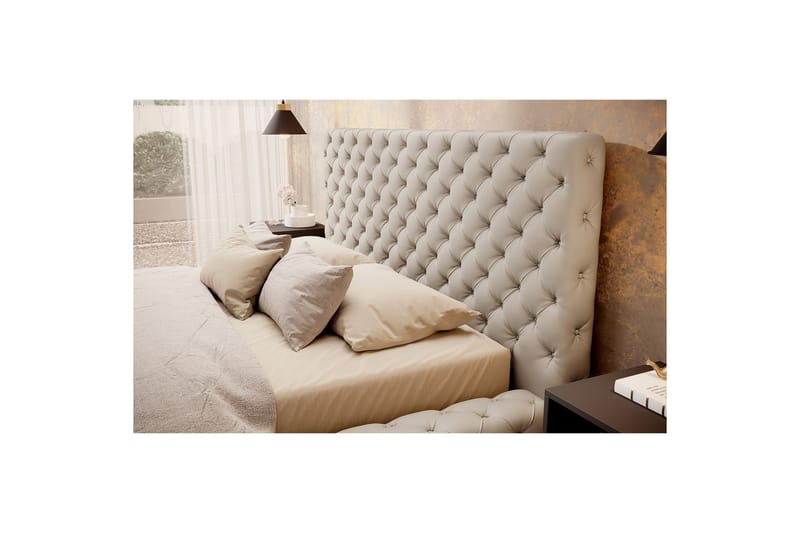 Princce Sängram 160x200 cm - Beige - Möbler - Säng - Sängram & sängstomme