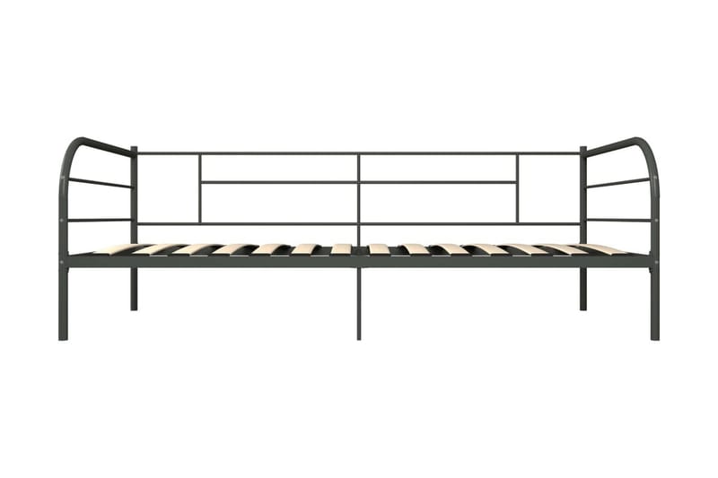 Ram dagbädd grå metall 90x200 cm - Grå - Möbler - Säng - Sängram & sängstomme