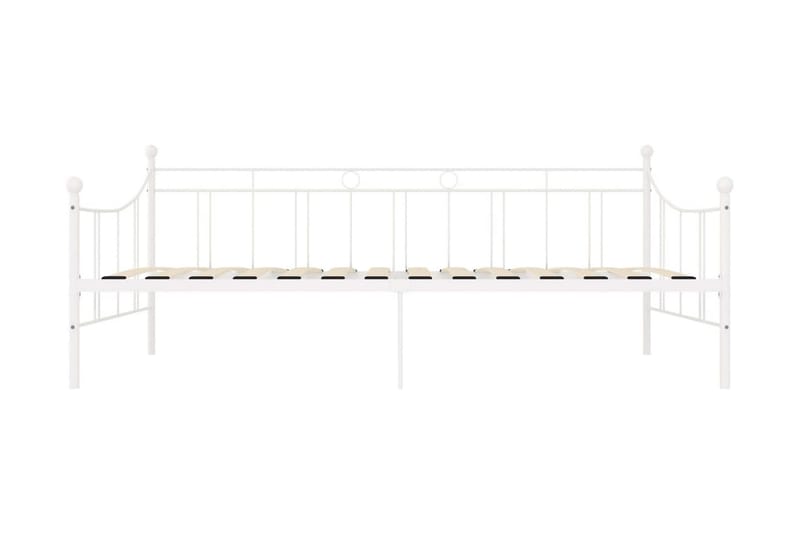 Ram till dagbädd vit metall 90x200 cm - Vit - Möbler - Säng - Sängram & sängstomme