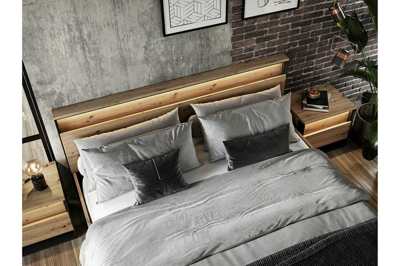 Rathmore Sängram 160x200 cm Black - Möbler - Säng - Sängram & sängstomme