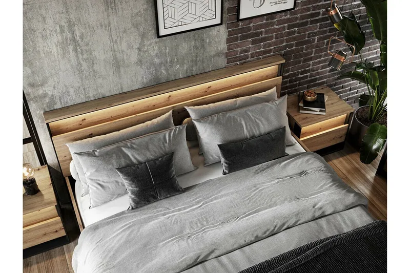 Rathmore Sängram 160x200 cm - Svart - Möbler - Säng - Sängram & sängstomme