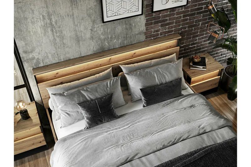 Rathmore Sängram 180x200 cm Black - Möbler - Säng - Sängram & sängstomme