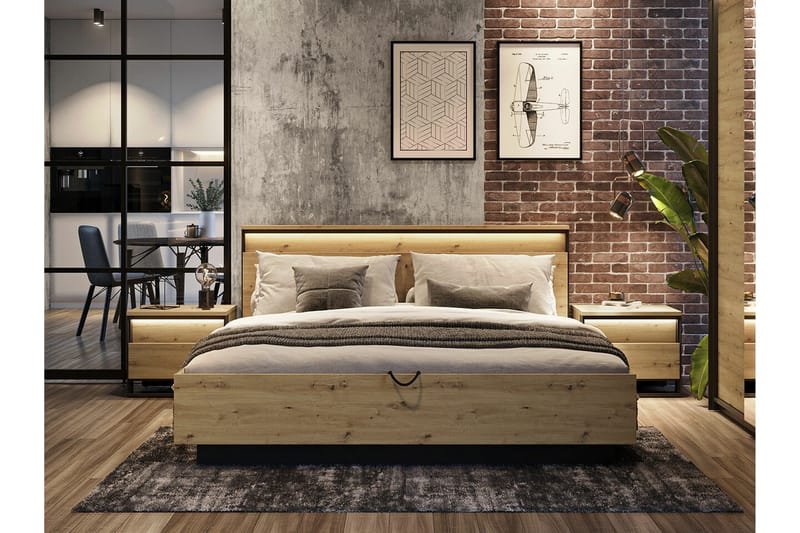 Rathmore Sängram 180x200 cm NO_BRAND Black - Möbler - Säng - Sängram & sängstomme