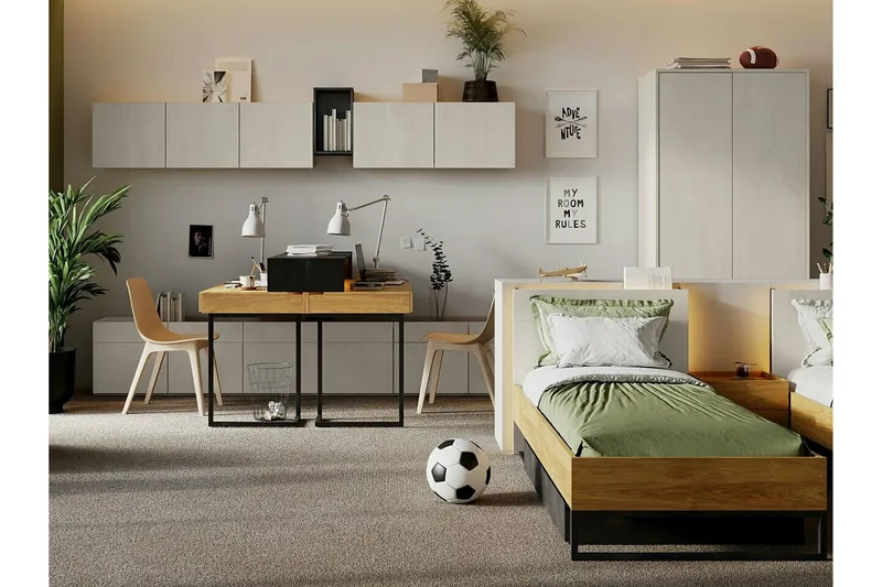 Rathmore Sängram 90x200 cm - Mörkgrå - Möbler - Säng - Sängram & sängstomme