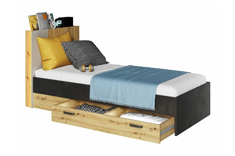 Rathmore Sängram 90x200 cm - Svart - Möbler - Säng - Sängram & sängstomme