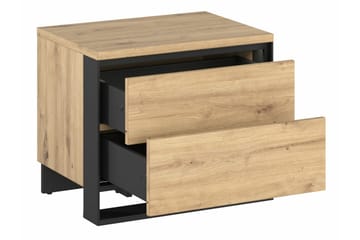 Rathmore Sängram med Förvaring 160x200 cm i Trä med Sänggavel - Träfärgad - Möbler - Säng - Sängram & sängstomme