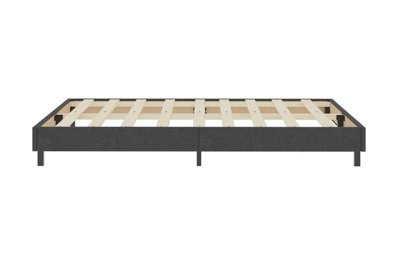 Resårsäng mörkgrå tyg 180x200 cm - Grå - Möbler - Säng - Sängram & sängstomme
