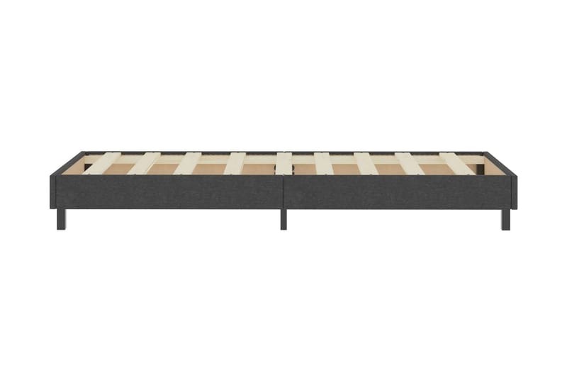 Resårsäng sängram grå tyg 100x200 cm - Grå - Möbler - Säng - Sängram & sängstomme