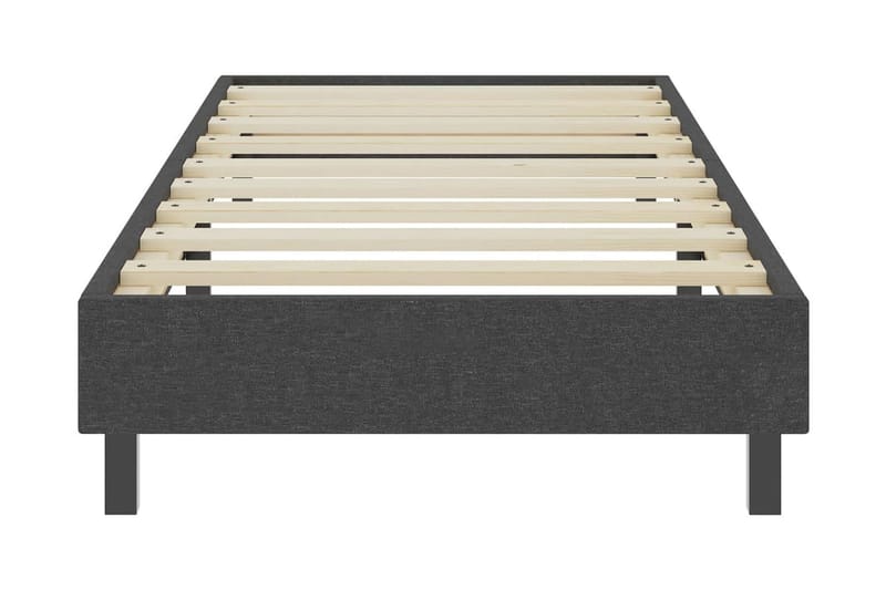 Resårsäng sängram grå tyg 100x200 cm - Grå - Möbler - Säng - Sängram & sängstomme