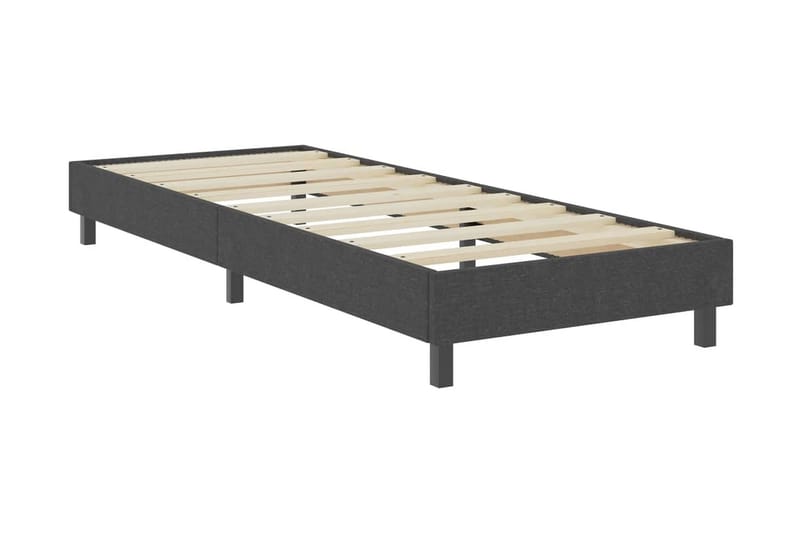 Resårsäng sängram grå tyg 100x200 cm - Grå - Möbler - Säng - Sängram & sängstomme