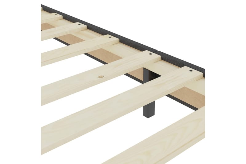Resårsäng sängram grå tyg 100x200 cm - Grå - Möbler - Säng - Sängram & sängstomme