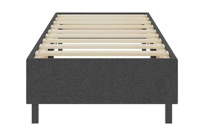 Resårsäng sängram grå tyg 100x200 cm - Grå - Möbler - Säng - Sängram & sängstomme
