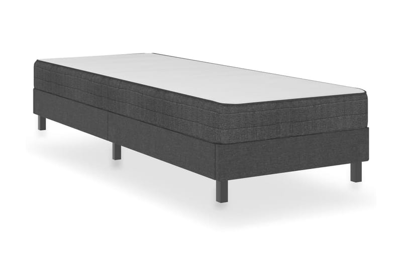 Resårsäng sängram grå tyg 90x200 cm - Grå - Möbler - Säng - Sängram & sängstomme