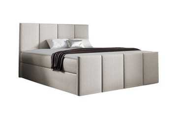 Ripon Sängram med Förvaring 140x200 cm i Tyg med Fasthetsgrad Medium - Beige - Möbler - Säng - Sängram & sängstomme