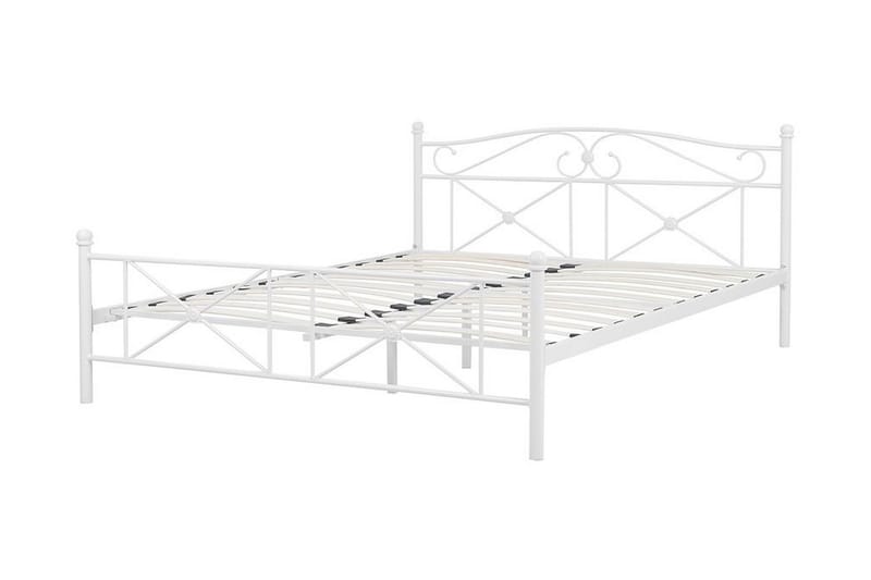 Rodez Dubbelsäng 160 200 cm Vit - Vit - Möbler - Säng - Sängram & sängstomme