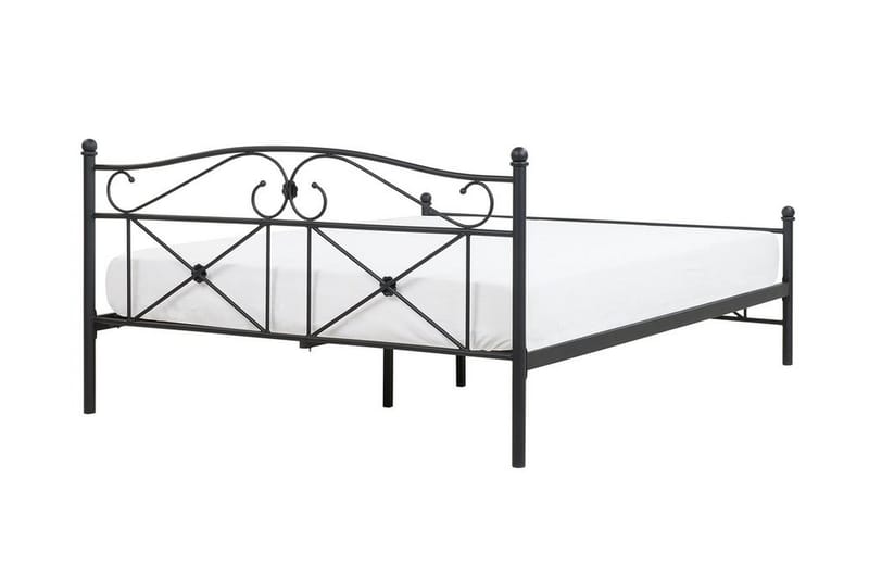 Rodez Sängram 160x200 cm  Svart - Svart - Möbler - Säng - Sängram & sängstomme