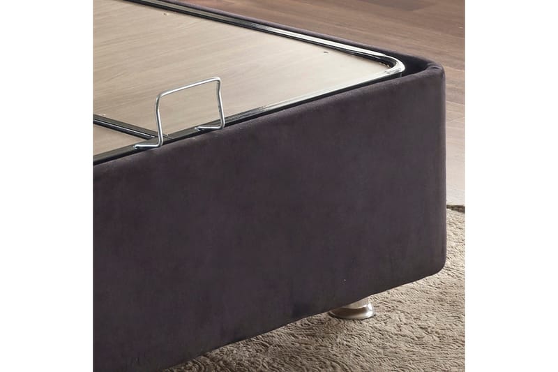 Ryntham Sängram Dubbel 140x190 cm - Svart - Möbler - Säng - Sängram & sängstomme