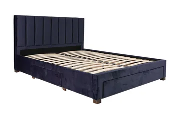 Säng Grace 3-Lådor Utan Madrass 160x200 cm Blå - Möbler - Säng - Sängram & sängstomme