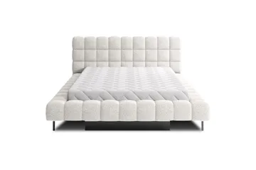 Säng med klädsel Eltap Magentta - 140x200 cm, Royal 01, Vit - Möbler - Säng - Sängram & sängstomme
