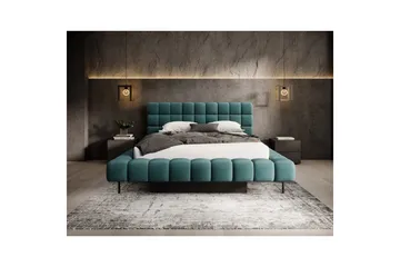 Säng med klädsel Eltap Magentta - 160x200 cm, Amore 38, Grön - Möbler - Säng - Sängram & sängstomme