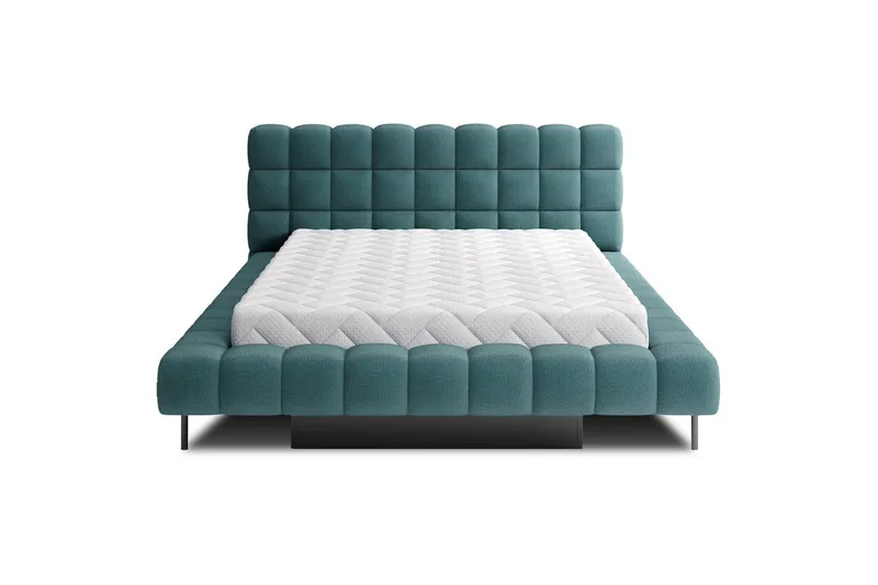Säng med klädsel Eltap Magentta - 160x200 cm, Amore 38, Grön - Möbler - Säng - Sängram & sängstomme