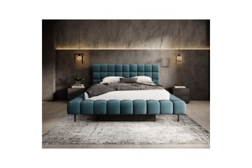 Säng med klädsel Eltap Magentta - 160x200 cm, Amore 40, Blå - Möbler - Säng - Sängram & sängstomme
