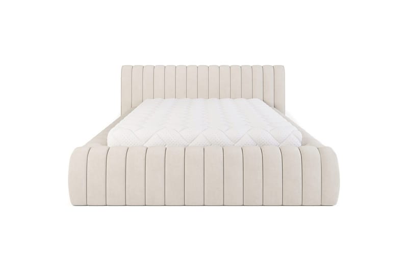Säng med stoppning Eltap Carilla med metallram/gaslyft/förvaring - Sola 18, Beige, 140x200 cm - Möbler - Säng - Sängram & sängstomme