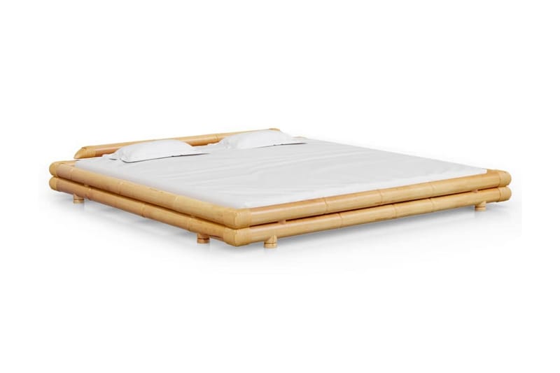 Sängram bambu 200x200 cm - Brun - Möbler - Säng - Sängram & sängstomme