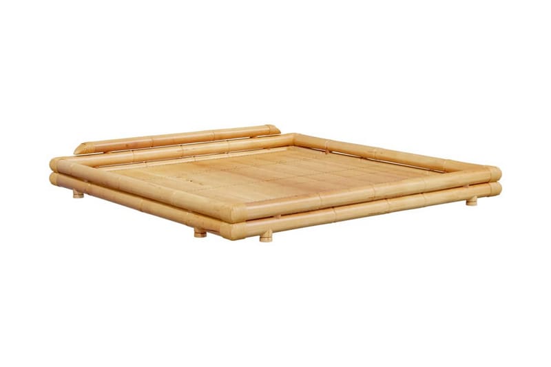 Sängram bambu 200x200 cm - Brun - Möbler - Säng - Sängram & sängstomme