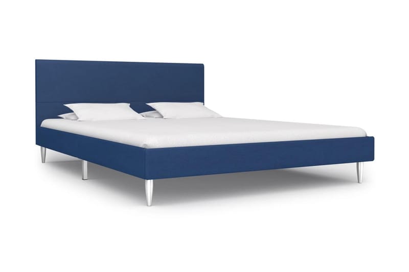 Sängram blå tyg 140x200 cm - Bl�å - Sängram & sängstomme
