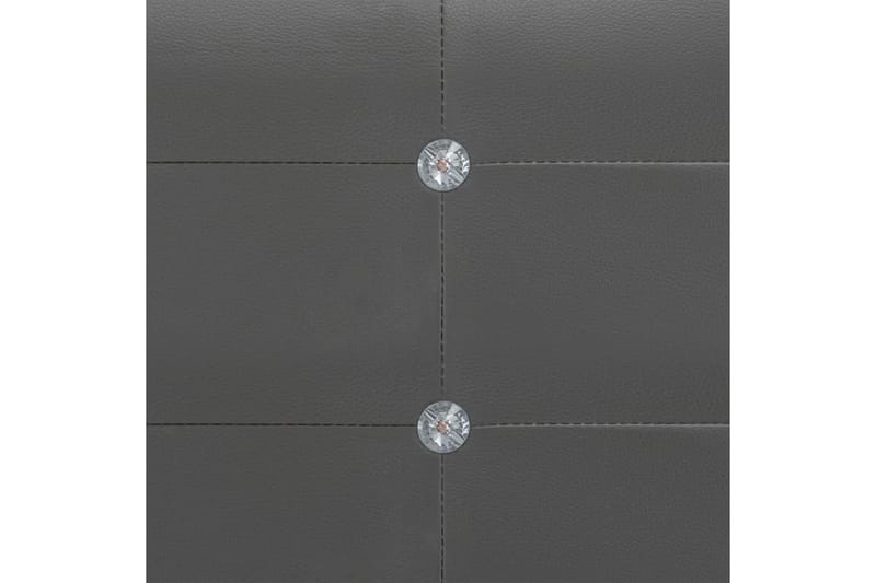 Sängram grå konstläder 180x200 cm - Grå - Möbler - Säng - Sängram & sängstomme