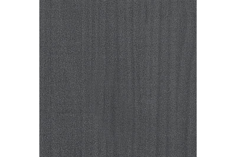 Sängram grå massiv furu 100x200 cm - Grå - Sängram & sängstomme