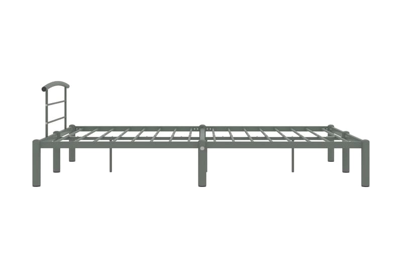 Sängram grå metall 120x200 cm - Grå - Möbler - Säng - Sängram & sängstomme
