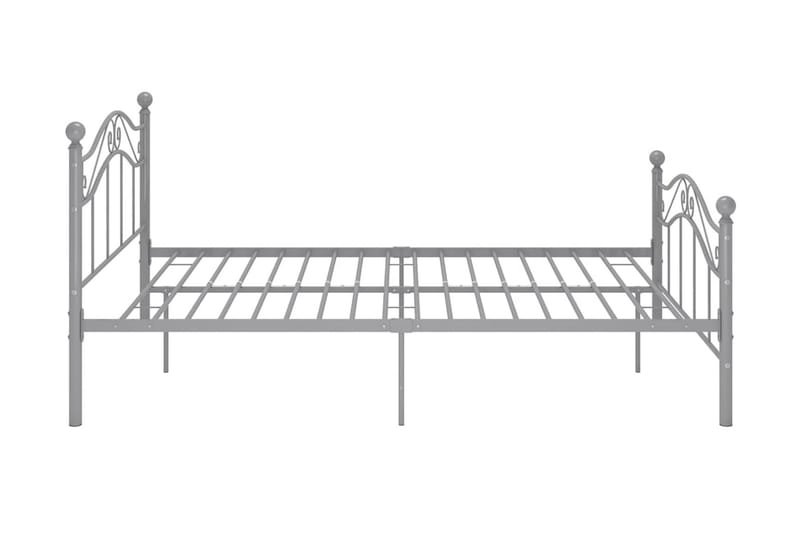 Sängram grå metall 120x200 cm - Grå - Möbler - Säng - Sängram & sängstomme