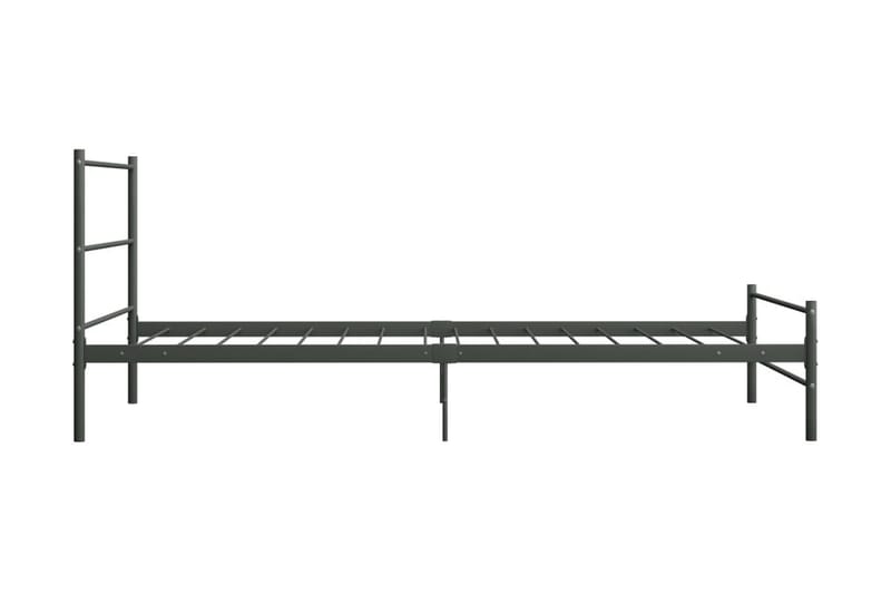 Sängram grå metall 90x200 cm - Grå - Möbler - Säng - Sängram & sängstomme