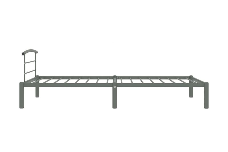 Sängram grå metall 90x200 cm - Grå - Möbler - Säng - Sängram & sängstomme