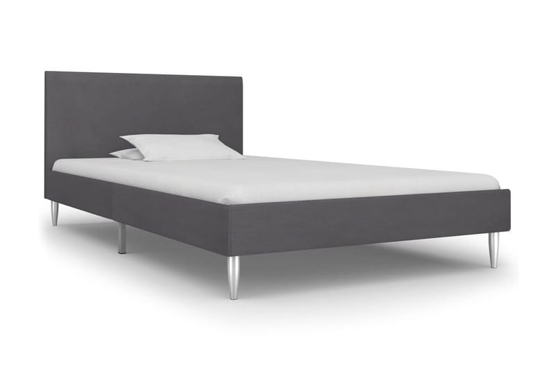 Sängram grå tyg 90x200 cm - Grå - Möbler - Säng - Sängram & sängstomme