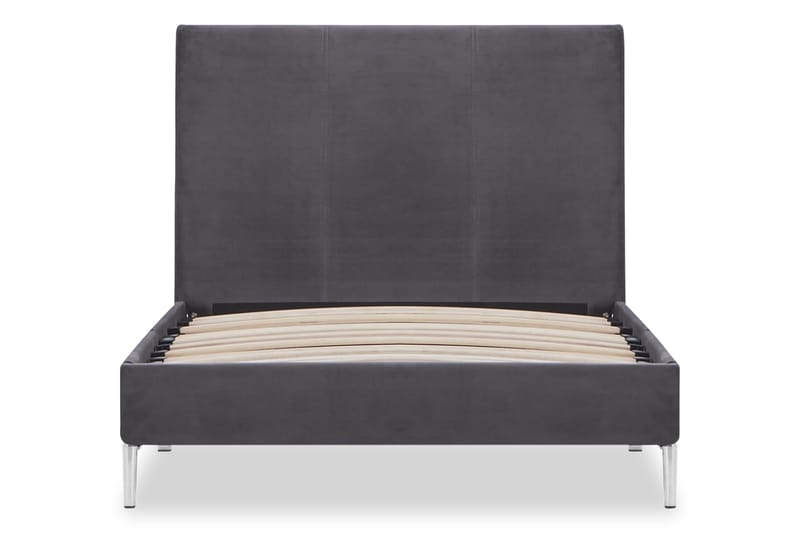 Sängram grå tyg 90x200 cm - Grå - Möbler - Säng - Sängram & sängstomme