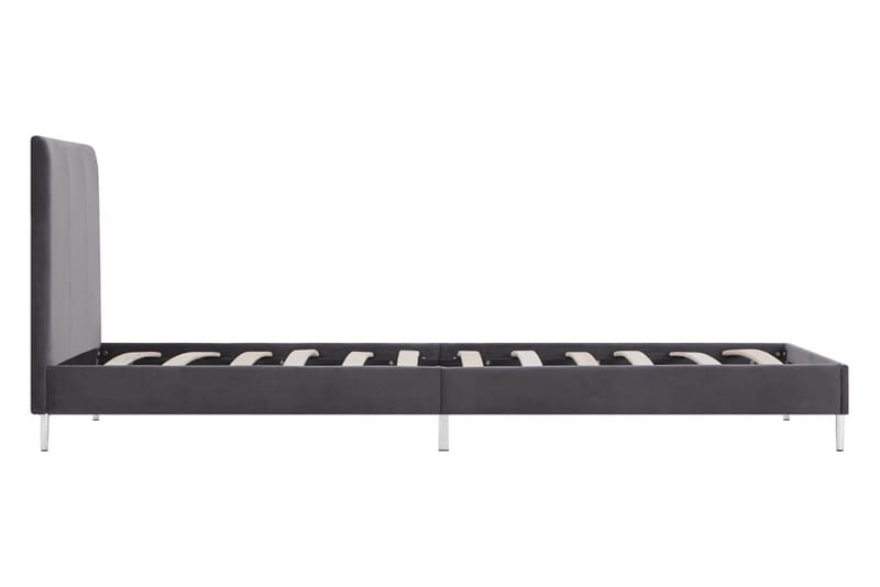 Sängram grå tyg 90x200 cm - Grå - Möbler - Säng - Sängram & sängstomme