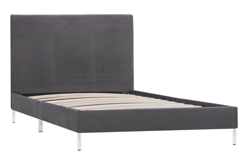 Sängram grå tyg 90x200 cm - Grå - Möbler - Säng - Sängram & sängstomme