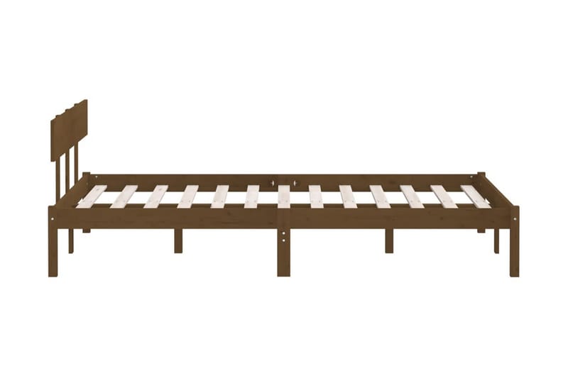 Sängram honungsbrun massiv furu 120x200 cm - Honung - Möbler - Säng - Sängram & sängstomme